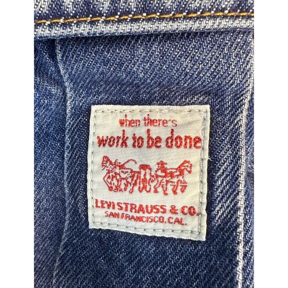 LEVI'S Jeans Mens 38x32 Blue Denim Loose Cargo Pants Baggy Fit Workwear NEW - Picture 11 of 11